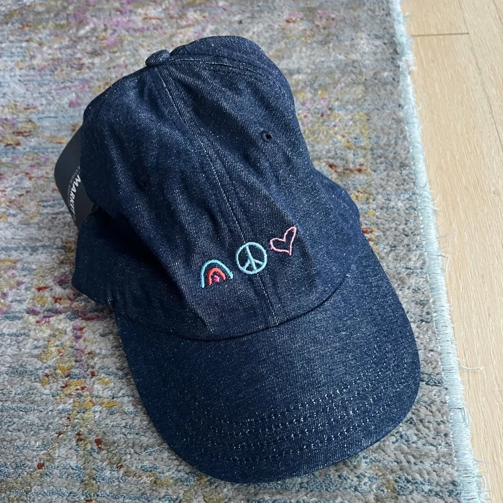 Nordstrom To the‎ Market Peace, Love, and Denim Embroidered Baseball Cap